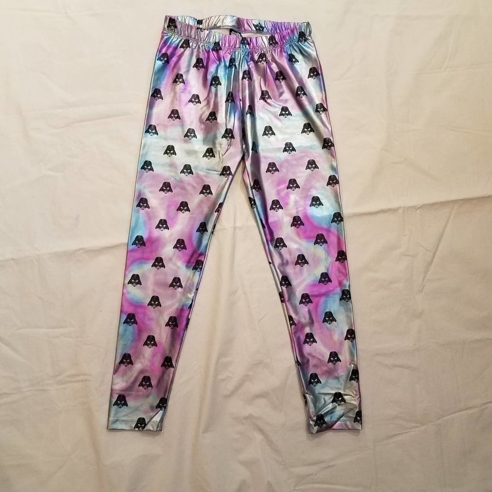 🦋 STAR wars metallic darth vader legging large
